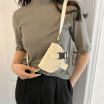 Модерна дамска мини чанта през рамо 2023 Нова тенденция чанта през рамо за покупки за жени, високо качество на найлонови чанти и калъфи за телефони, дамски портфейл