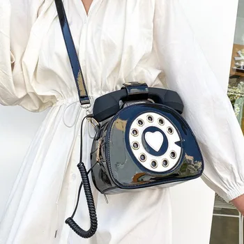 Чанта през рамо от изкуствена кожа във формата на телефон, малък дамски ежедневни чанта Sacoche Femme, чанта за прекрасни момичета, cartoony портфейл