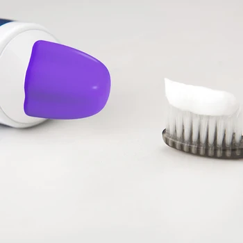 Самозакрывающийся капачка за опаковка на паста за зъби с самоуплотняющимся връх е Подходящ за повечето тюбиков паста за зъби за деца и възрастни
