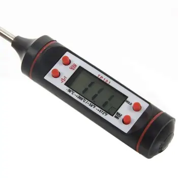 Термометър за месо, кулинарни термометър, мултифункционален кухненски уред с дисплей с висока разделителна способност от неръждаема стомана за дома 5