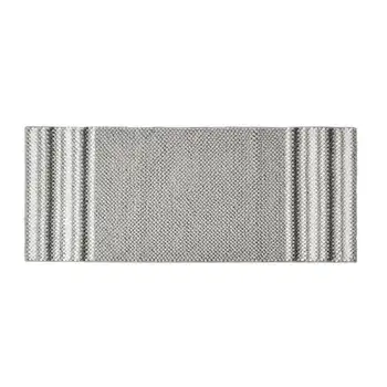Жаккардовая кърпа за юфка от шенилна, 24 x 60, светло сив