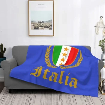 Italia Италия Одеяло с италиански флаг, кадифе, Летен климатик, Евро, мултифункционален покривки за легла, офис мат комплект дрехи 0