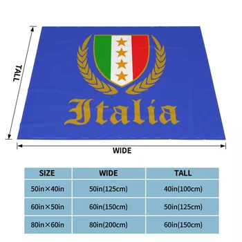 Italia Италия Одеяло с италиански флаг, кадифе, Летен климатик, Евро, мултифункционален покривки за легла, офис мат комплект дрехи 5