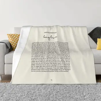 Да живее Текста на песента Каре от фланелен плат за дивана Луксозно дизайнерско одеяло