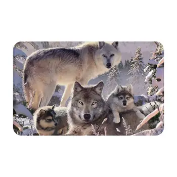 Wolf Family Подложка за баня