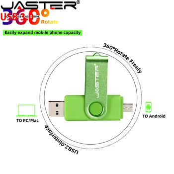 JASTER 5 бр./Лот 128 GB Въртящи OTG Карта 4 GB 8 GB 32 GB 16 GB от 64 GB USB 3.0 Флаш Памет За Телефон, Таблет, Лаптоп, U Stick