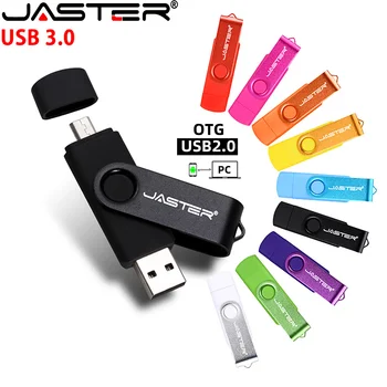 JASTER 5 бр./Лот 128 GB Въртящи OTG Карта 4 GB 8 GB 32 GB 16 GB от 64 GB USB 3.0 Флаш Памет За Телефон, Таблет, Лаптоп, U Stick 3