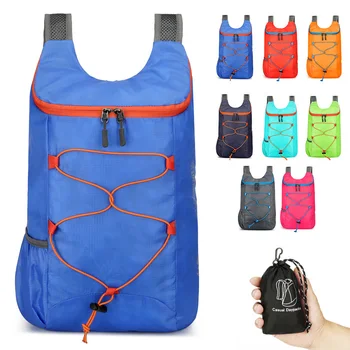 Чанта за катерене Лека Сгъваема раница за пътуване Водоустойчива чанта за съхранение на спортове на открито Неутрално вятър Раница с голям капацитет