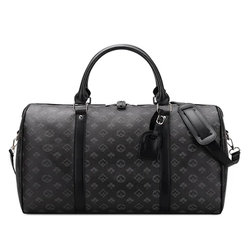 кожена пътна чанта в стил спортни чанти голям капацитет за дама, чанта през рамо, луксозни дамски чанти на известния дизайнер