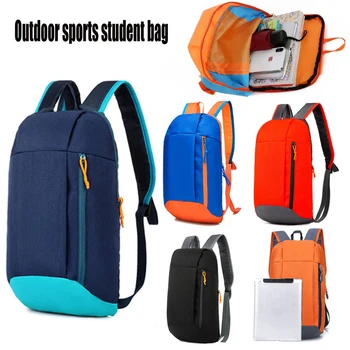 Спортна раница на открито водоустойчиви Леки пътни туристически чанти Регулируема презрамка с цип Походный раница Студентски ученически чанти