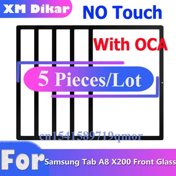 5 бр. Стъкло С ОСА За Samsung Galaxy Tab A8 10.5 (2021) SM-X200 SM-X205 X205C Дисплей на таблета Сензорен Екран Външен Обектив Замени