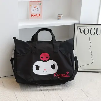 Дамска чанта Sanrio, Оксфорд чанта, чанта за багаж, скъпа чанта през рамо Kuromi Hello Kitty, чанти през рамо с цип, чанта за съхранение