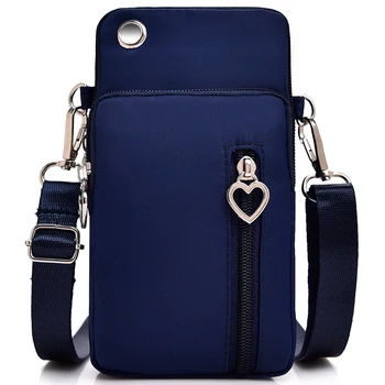 Дамска чанта-месинджър, мини чанта през рамо, диагонално многофункционална чанта за мобилен телефон, градинска чанта за слушалки, спортна чанта през рамо, чанта през рамо