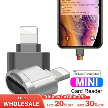 Конвертор Micro TF SD Card Reader За iPhone, iPad OTG В Micro SD Card Reader Viewer Адаптер За Четене на Карти Памет, Поддръжка на IOS 13