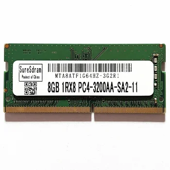 SureSdram DDR4 8 GB, 3200 Mhz Оперативна памет SO-DIMM 1.2 DDR4 8 GB 1RX8 PC4-3200AA-SA2-11 MTA8ATF1G64HZ-3G2R1 Памет за лаптоп
