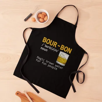 Тениска Bourbon Definition Magic Brown Water For Fun People - Забавна тениска за пиене - Любители на бърбън - Подарък за мъже И жени, Престилка за Бу