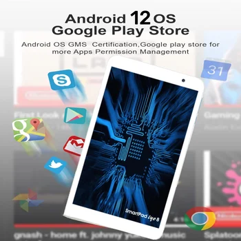 8-ИНЧОВ Таблет 8FY Android 12 3 GB оперативна ПАМЕТ, 32 GB ROM RK3266 Четириядрен WIFI С камера С двойна Type-C 3500 mah-ionBattery