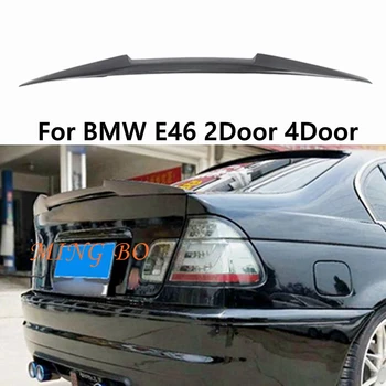 За BMW E46 2-врати купе с мек покрив, 4-врати седан M4 Стил Заден спойлер от въглеродни влакна, крило на багажника