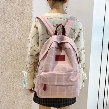 Latticework училищни чанти за момичета-колеж за тийнейджъри, всекидневни раница в консервативна стил, чанти и калъфи за книги, пътна чанта през рамо, раница