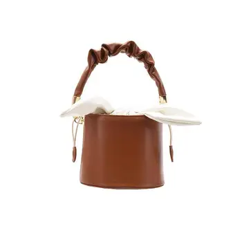 Мини ръчна чанта-кофа, женствена чанта 2023, есен / зима, новата мода чанта на едно рамо, Чуждестранна Универсална чанта през рамо