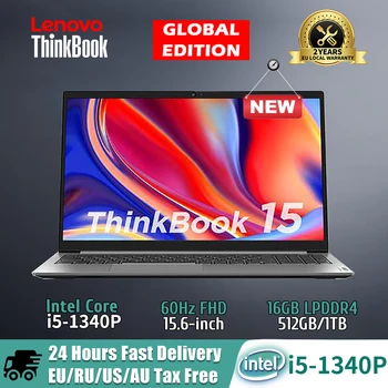 Лаптоп Lenovo Thinkbook 15 2023 Intel Core i5-1340P 16 GB оперативна памет от 512 GB / 1tb / 2tb SSD-диск Клавиатура с подсветка 15,6-инчов Тънък Лаптоп