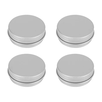 60 опаковки кръгли метални кутии за балсам за устни с завинчивающимися капаци (1 унция) 2