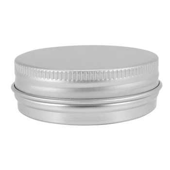 60 опаковки кръгли метални кутии за балсам за устни с завинчивающимися капаци (1 унция) 5