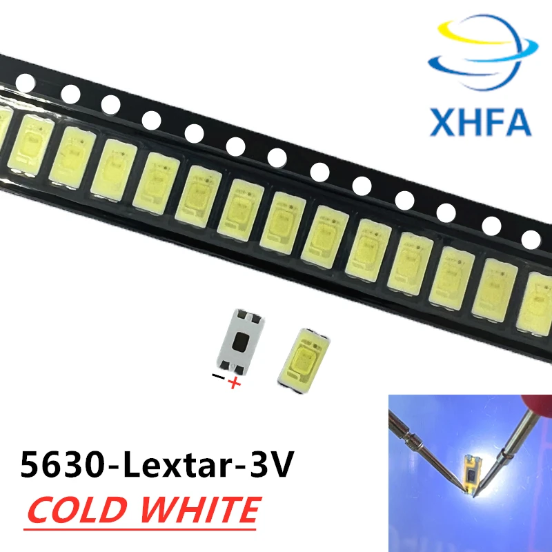 1000 БР. ЗА Lextar SMD 5630 Светодиодна Подсветка LED 5730 0,5 Вата 3 В PLCC-4 Студената бяла LCD подсветката на телевизора STWRK141E PT56Z03 V2