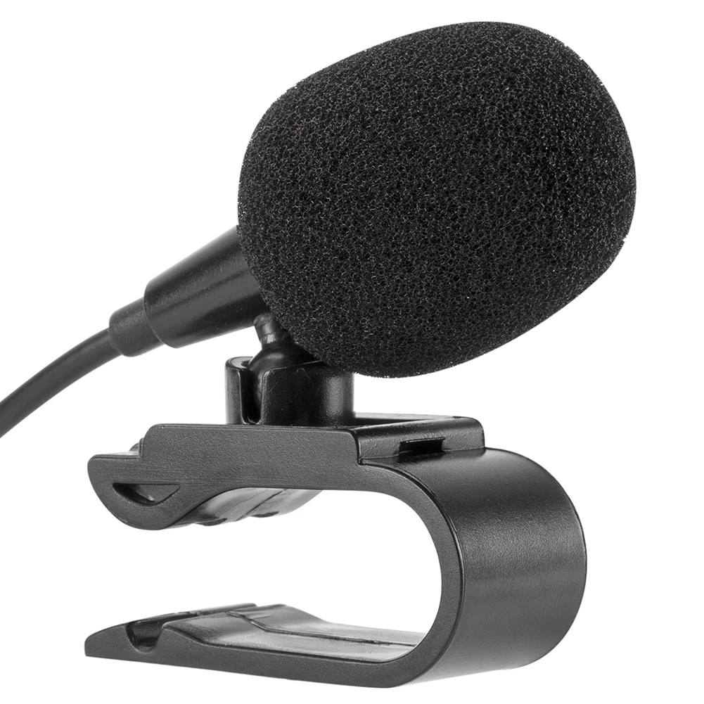 Специален автомобилен аудиомикрофон с жак 3.5 мм, стереомикрофон, мини жични външен автомобилен микрофон за автоматично DVD с дължина 3 м