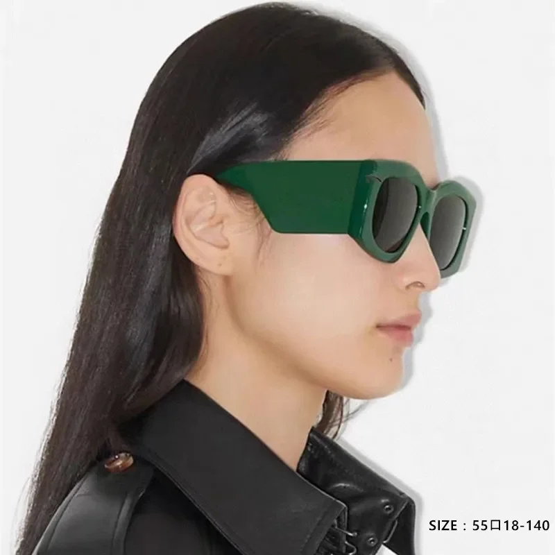2023 Нови Слънчеви очила на дебелото стъбло за Мъже и Жени с Градиентными Лещи в Ретро стил, Прекрасни Слънчеви очила в женски стил UV400