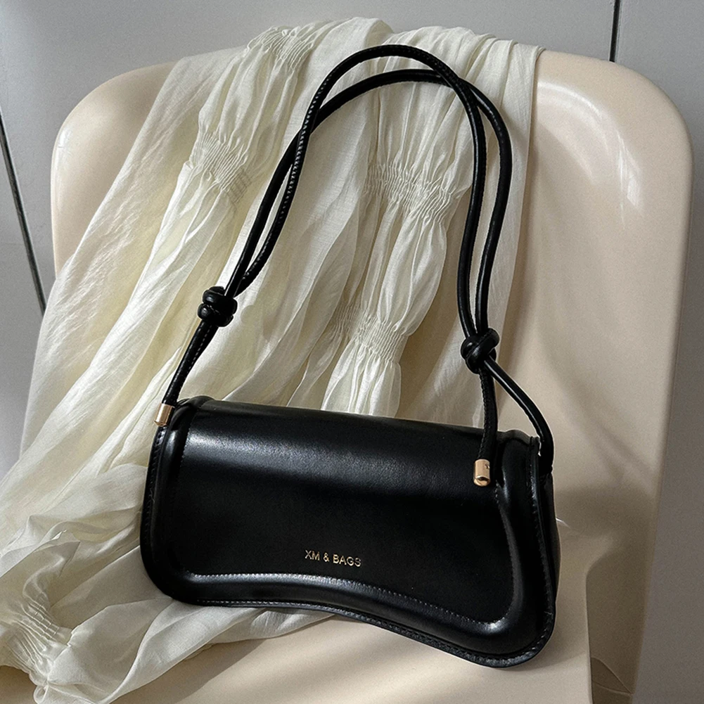 Дамски модни чанта през рамо от изкуствена кожа, лесна чанта за подмишниците, дамски однотонная реколта чанта-франзела за подмишниците, дизайнерска чанта-тоут 0