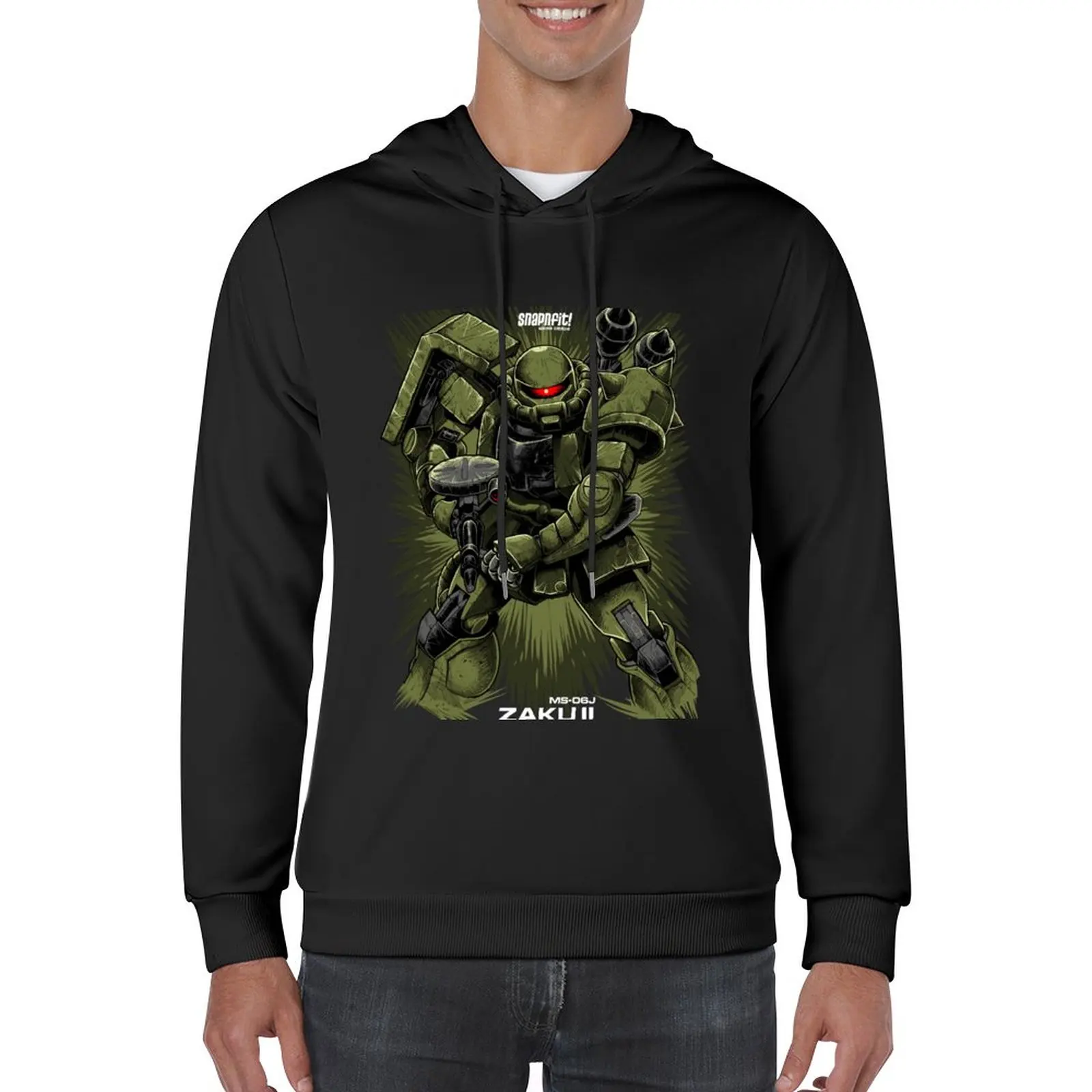 Нов пуловер ZAKU, мъжка спортна риза с качулка, дизайнерски блузи с аниме