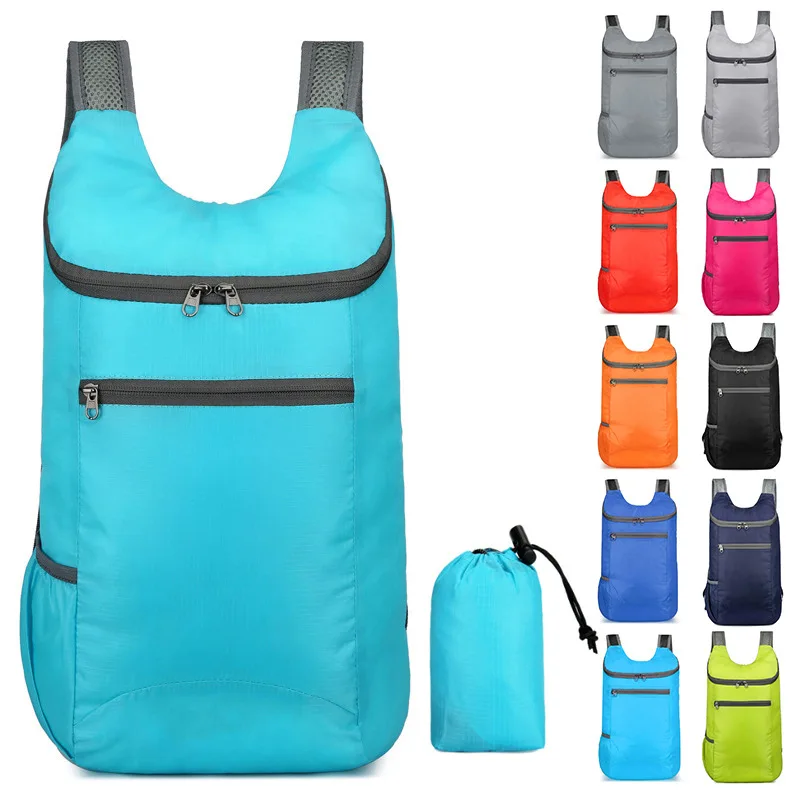 Градинска сгъваема чанта с голям капацитет, по-лека водоустойчива чанта, спортен раница за фитнес, цветни спортни раници
