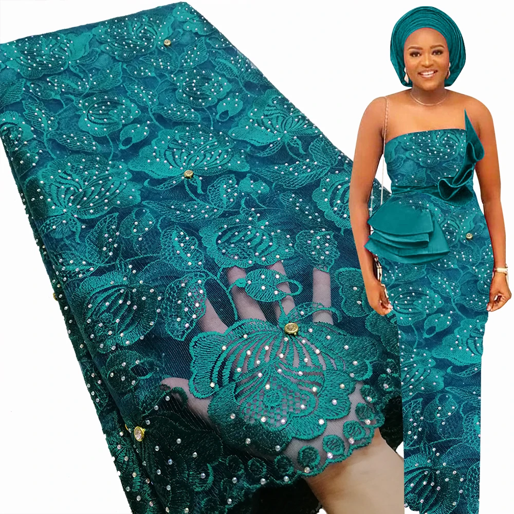 Модни Африканска лейси плат Bestway, висококачествено Нигерийски секси вечерна рокля, бродерия кристали, Френски тюл, лейси плат 2023 г.