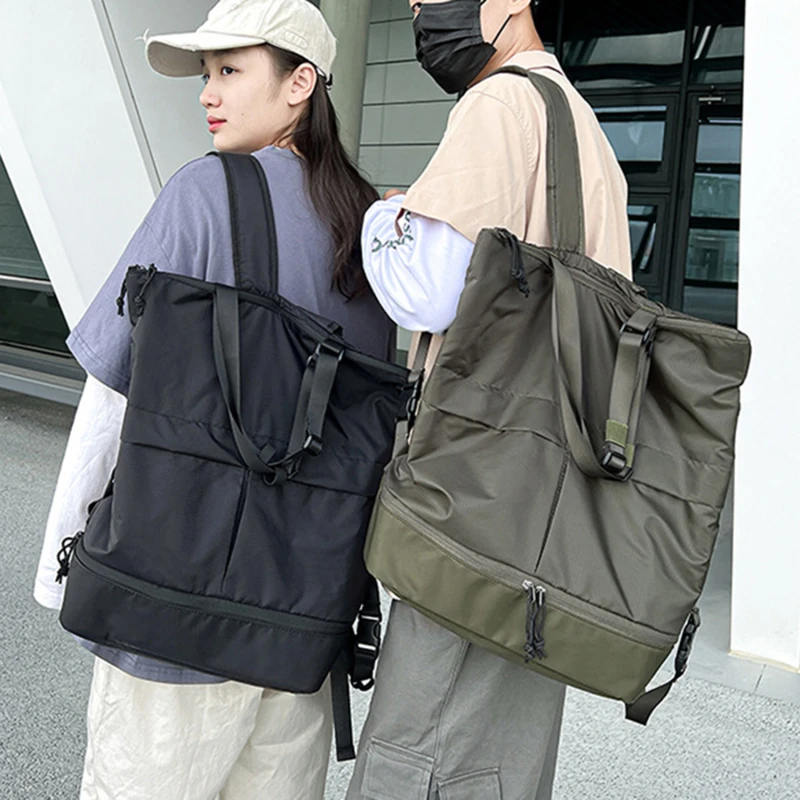 Раница унисекс голям капацитет, найлон водоустойчива спортна чанта, дамски и мъжки ежедневни чанта за пътуване, трендови ученически чанти, чанта за отдих