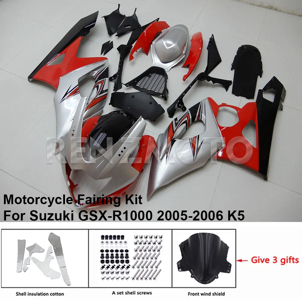 За SUZUKI GSXR 1000 K5 K6 2005-2006 Обтекател, R/Z S5A01 Мотоциклет Комплект Бижута Обвеса Пластмасова Защитна Плоча Аксесоари Обвивка