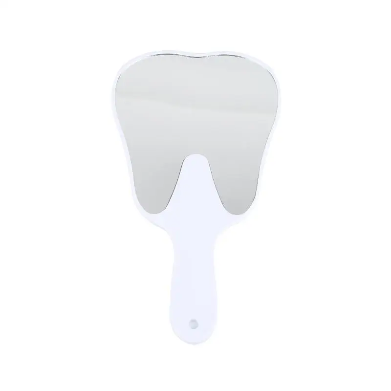 1 ~ 10ШТ Ново огледало за устата във формата на зъб С пластмасова дръжка Огледало за разглеждане на Зъбите, хигиена на устната кухина, козметични огледала СПА центъра 1