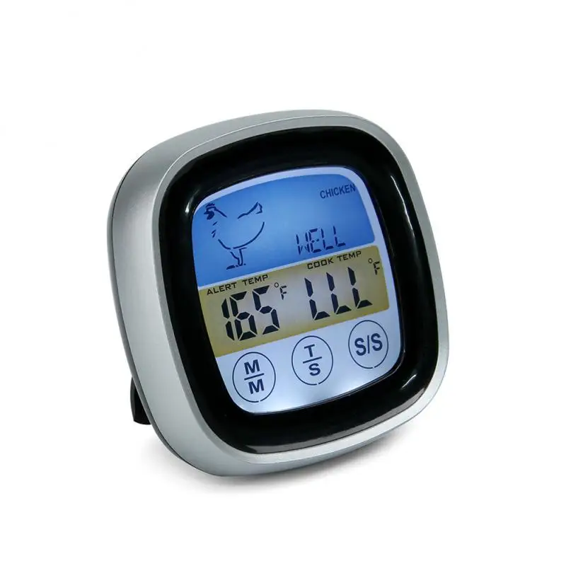 Кухненски дигитален термометър за месо за готвене, температура продукти за фурна, барбекю, функция таймер грил със сензор, противодействие на топлина за готвене 1