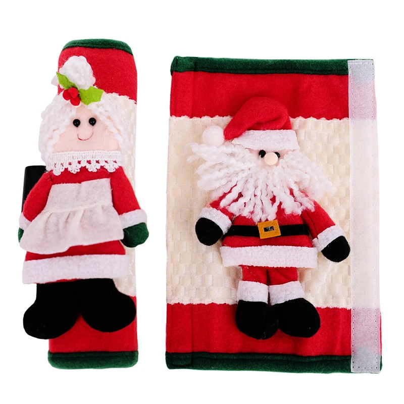 1БР Коледна капачка на дръжката на вратата, на хладилника Кухненски Уреди Защитно покритие за ръкавици Коледни Украси и Аксесоари за дома, Горещи 5